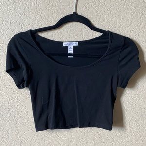 Black crop top